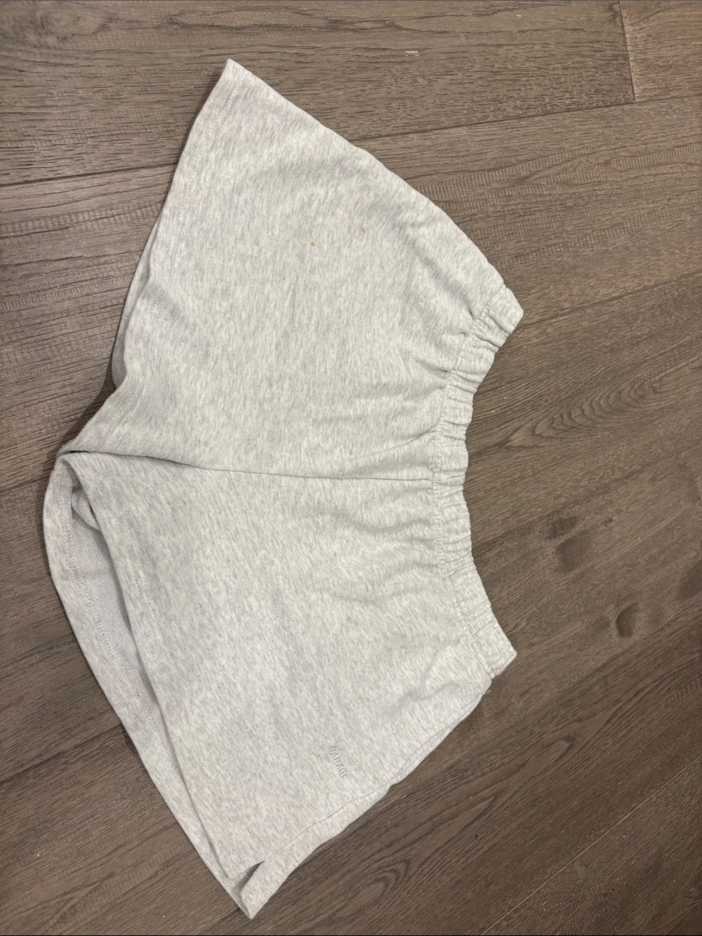 Women’s Light Gray Garage soft terry sweatshorts